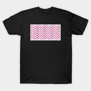 nya pattern on white T-Shirt